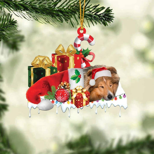 I Want To Grow Old With You, Personalized Ceramic Ornament Gift For Santa Couple
