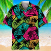 Maxcorner MOUNTAIN BIKE BEACH COLOR HAWAIIAN SHIRT