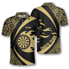 Maxcorners Pattern Tribal Hawaiian Darts Personalized Name And Team Name 3D Shirt