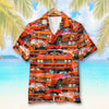 Maxcorners Personalized Muscle Car Hawaiian Shirt, Custom Photo Car Aloha Shirts, Seamless Car Pattern