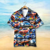 Maxcorners Personalized Drag Racing Car Hawaiian Shirt, Custom Photo Car Aloha Shirts (Up to 5 photos)