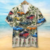 Maxcorners Personalized Classic Car Hawaiian Shirt, Dancing Girls Pattern Custom Photo Car Aloha Shirts (Up to 5 photos)
