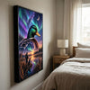 Maxcorners Moose Hunting Fiery Sunset Wilderness Personalized Canvas Wall Art