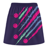Maxcorners Customized Bowling Trouser Skirts With Shorts Underneath, Bowling Neon Strike Fury Skorts With Pockets | Blue