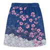 Maxcorners Customized Bowling Trouser Skirts With Shorts Underneath, Bowling Flowers Cherry Blossom Skorts With Pockets