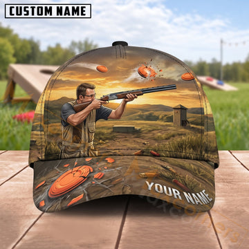 Maxcorners Trap & Skeet Shooting Field Range Shooter Personalized Name 3D Cap