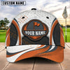 Maxcorners Golf Flag Badge Dynamic Wave Personalized Name 3D Cap (7 Colors)