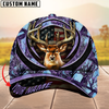 Maxcorners Premium The Best Of Flag Deer Arc Hunting Camouflage Pattern Multicolor Personalized Name 3D Cap