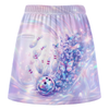 Maxcorners Customized Bowling Trouser Skirts With Shorts Underneath, Bowling Butterfly Holographic Skorts With Pockets