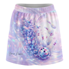 Maxcorners Customized Bowling Trouser Skirts With Shorts Underneath, Bowling Butterfly Holographic Skorts With Pockets