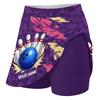 Maxcorners Customized Bowling Trouser Skirts With Shorts Underneath, Bowling Ion Max Bowling Ball Purple Fire Strike With Pockets