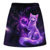 Maxcorners Customized Bowling Trouser Skirts With Shorts Underneath, Bowling Magical Kitty With Pockets