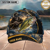 Maxcorners Fishing Skull Fisherman and Lure Personalized 3D Cap