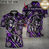 Maxcorners Darts Wild Panther Claws Scratch Dartboard Pattern Graphic Multicolor Customized Name, Team Name 3D Shirts