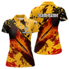 Maxcorners Men's Custom Darts Shirt With Flame Dart Arrows And Black-Yellow Grunge Pattern LM1805