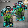 Maxcorners Darts Cartoon Offended Frog Dartboard Multicolor Customized Name, Team Name 3D Shirts