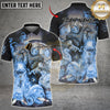 Maxcorners Bowling Grim Reaper Skull Smoke Multicolor Customized Name, Team Name 3D Shirts