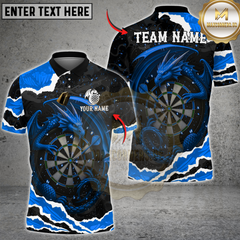 Maxcorners Darts Dragon With Dartboard Multicolor Customized Name, Team Name 3D Shirts