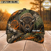 Maxcorners Hunting Orange Green Splash Forest Personalized 3D Cap