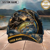 Maxcorners Fishing Skull Fisherman Personalized 3D Cap