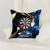 Maxcorners Darts Angry Cartoon Board Red Smoke Multicolor Customized Name 3D Pillow