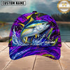 Maxcorners Fishing Neon Purple Splash Lure Personalized 3D Cap