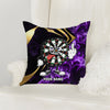 Maxcorners Darts Angry Cartoon Board Red Smoke Multicolor Customized Name 3D Pillow