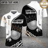 Maxcorners Golf Champion Golden Personalized Name, Team Name 3D Shirt (6 Colors)