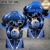 Maxcorners Golf Thunder Funny Ball Personalized Name, Team Name 3D Shirt (4 Colors)