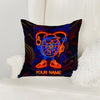 Maxcorners Darts Neon Cartoon Character Multicolor Customized Name 3D Pillow