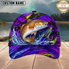 Maxcorners Fishing Neon Purple Splash Lure Personalized 3D Cap