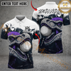 Maxcorners Savage Raptor Golf Polo Customized Name, Team Name 3D Shirts