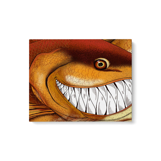 Maxcorners Funny Redfish fishing art Matte Canvas Redfish fish wall art LM0101