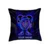 Maxcorners Darts Neon Cartoon Character Multicolor Customized Name 3D Pillow