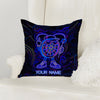 Maxcorners Darts Neon Cartoon Character Multicolor Customized Name 3D Pillow