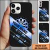 Maxcorners Luxury Gold Black Dartboard Premium Style Personalized Name 3D Phone Case