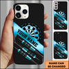 Maxcorners Luxury Gold Black Dartboard Premium Style Personalized Name 3D Phone Case