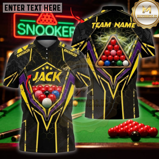 Maxcorners Pool Clothing Neon Geometric Triangle Art Multicolor Customized Name 3D Shirt