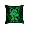 Maxcorners Darts Neon Cartoon Character Multicolor Customized Name 3D Pillow