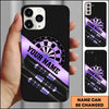 Maxcorners Luxury Gold Black Dartboard Premium Style Personalized Name 3D Phone Case