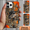 Maxcorners Duck Hunting German Shorthaired Pointer Orange Camouflage Hunting Personalized Name 3D Phone Case - Black Labrador Retriever - Pintail