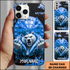 Maxcorners King Bear Crown Gold Dartboard Street Luxury Personalized Name 3D Phone Case