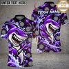 Maxcorners Darts Fierce Shark Mascot Splash Ocean Target Board Graphic Multicolor Customized Name, Team Name 3D Shirts