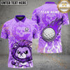 Maxcorners Golf Cute Lion Personalized Name, Team Name 3D Shirt (4 Colors)