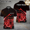 Maxcorners Disc Golf Thunder Strike Down Personalized Name, Team Name 3D Shirt (6 Colors)