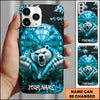 Maxcorners King Bear Crown Gold Dartboard Street Luxury Personalized Name 3D Phone Case