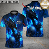 Maxcorners Golf Flame Dragon And Skull Design Personalized Name, Team Name 3D Shirt (4 Colors)