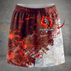 Maxcorners Darts Abstract Splatter Personalized 3D Skirts With Shorts
