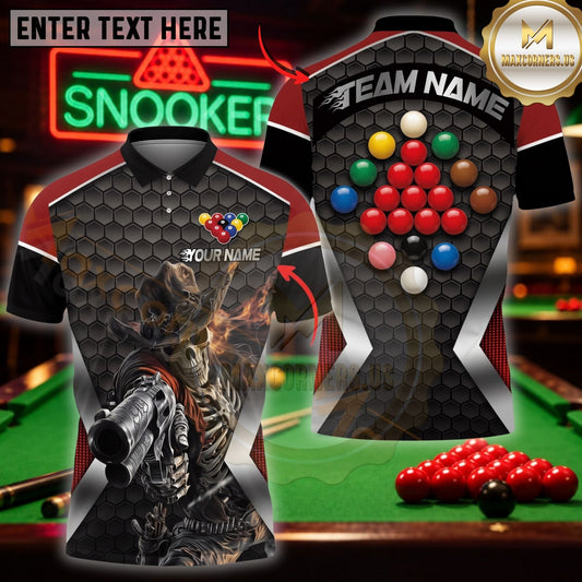 Maxcorners Billiard Outfits Majestic Tiger Face Art Multicolor Customized Name 3D Shirt