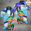Maxcorners Golf Cartoon Duck Graffiti Personalized Name, Team Name 3D Shirt (4 Colors)